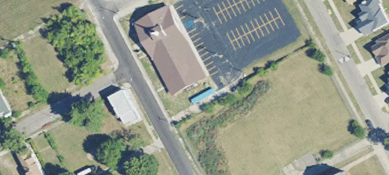 Detroit Church with Paved Parking