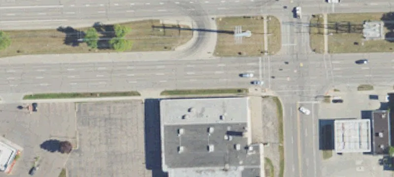 Commercial Building on Busy Road