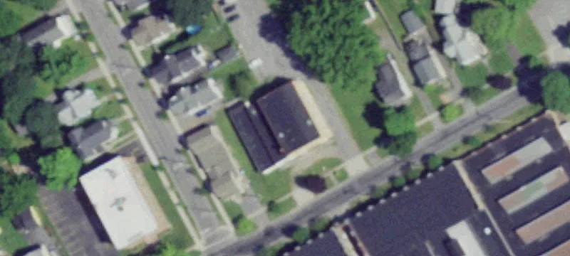 Remodeled Building with Vacant Lot