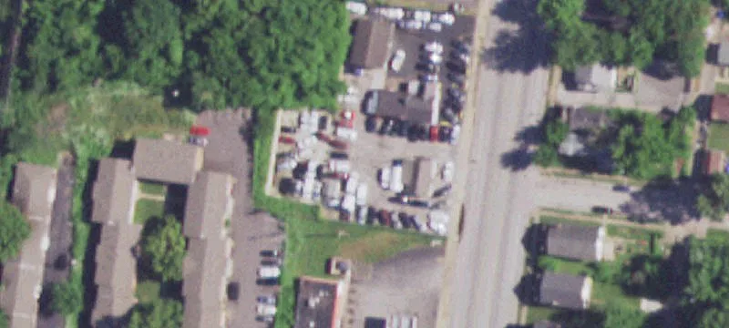 Gas Station on Busy Street
