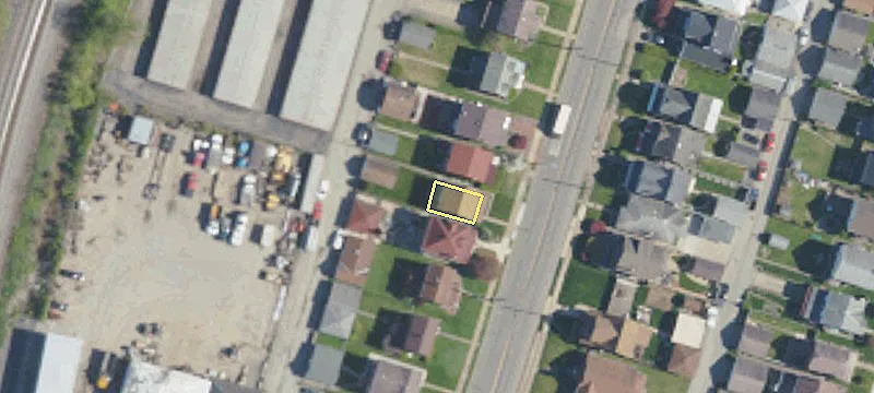 Corner Lot Brick Building