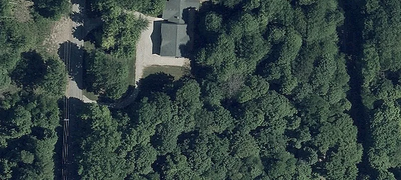 Partially Wooded Commercial Lot