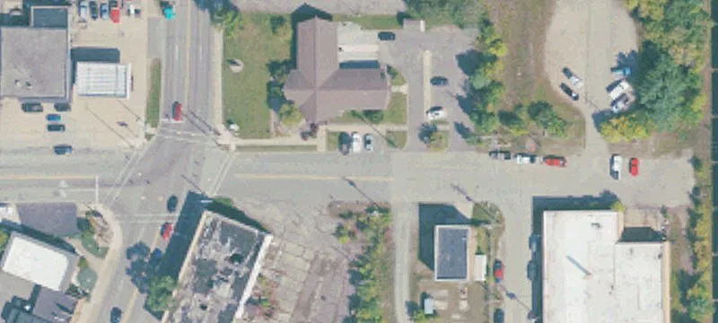 High-Visibility Corner Lot Building