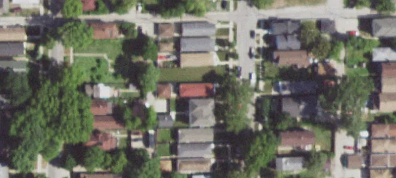 Vacant Lot in Evanston Neighborhood