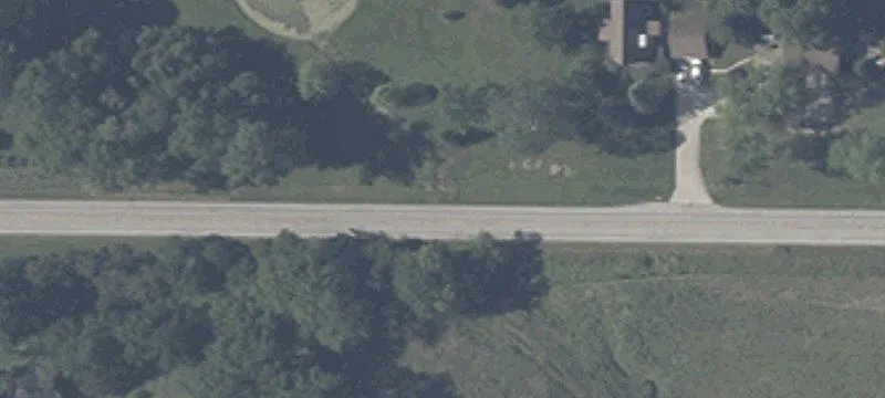 Land with Creek and Crops