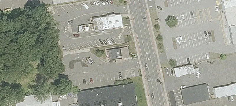 Bank Building with Drive-Up ATM