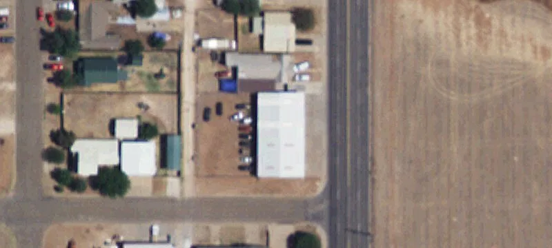 Metal Flex Building with Storage Yard