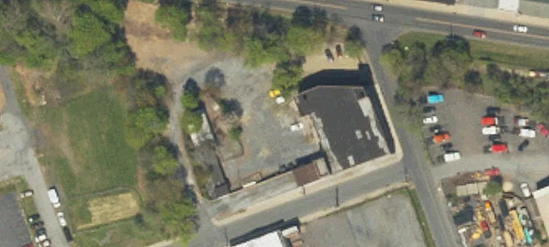 All-Brick Corner-Lot Industrial Building