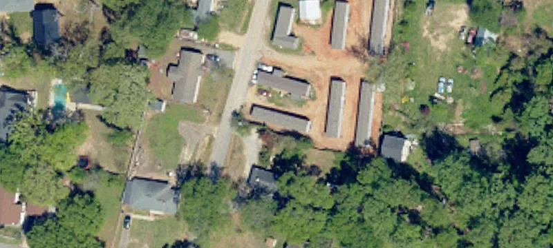 Mobile Home Park With Storage Units