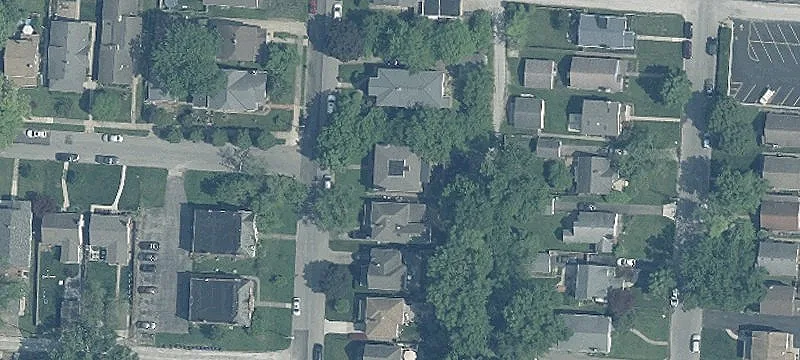 Brick Four-Unit Residential Building
