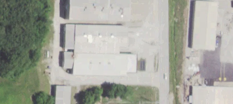 Industrial Warehouse with Cranes