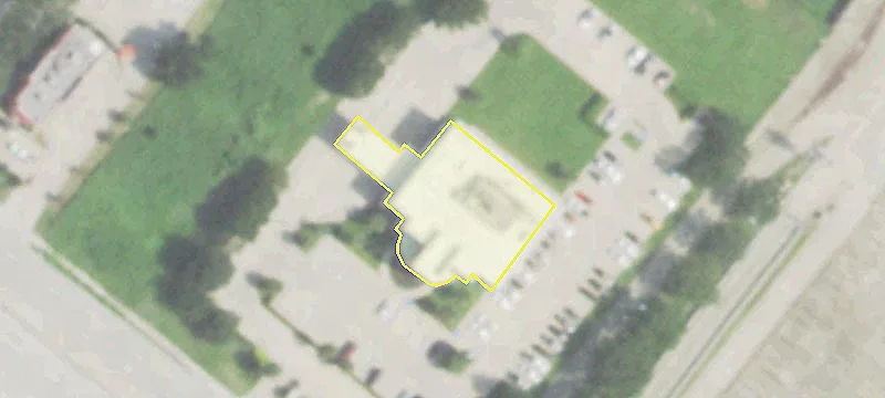 Office Building with Drive-Through Lanes