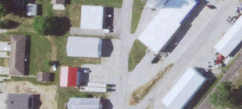 Industrial Metal Building with Overhead Doors