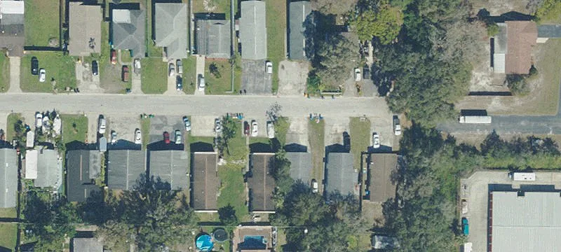 Concrete Block Quadplex Duplexes