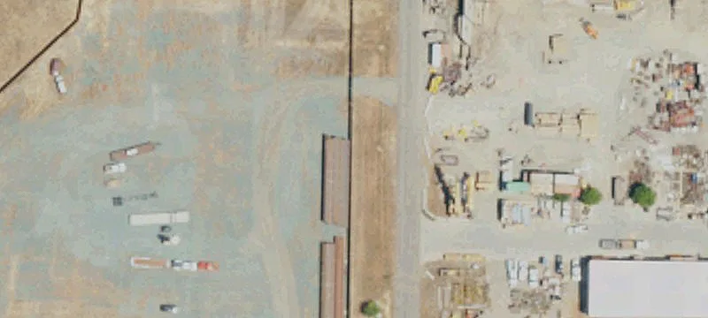 Fenced and Paved Industrial Yard