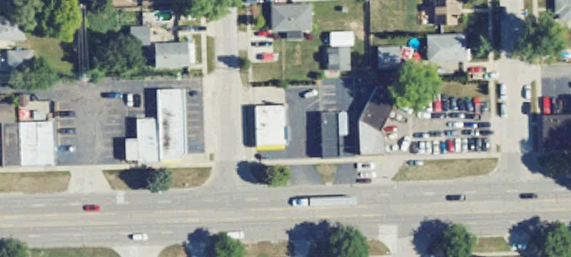 Corner Retail Building with Drive-Up