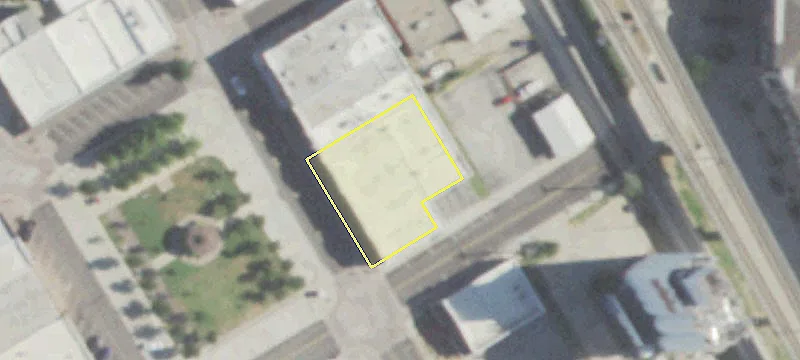 Downtown Retail Buildings with Square Frontage