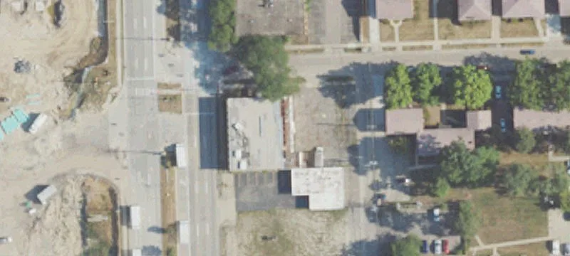 Gutted Mixed-Use Development Building