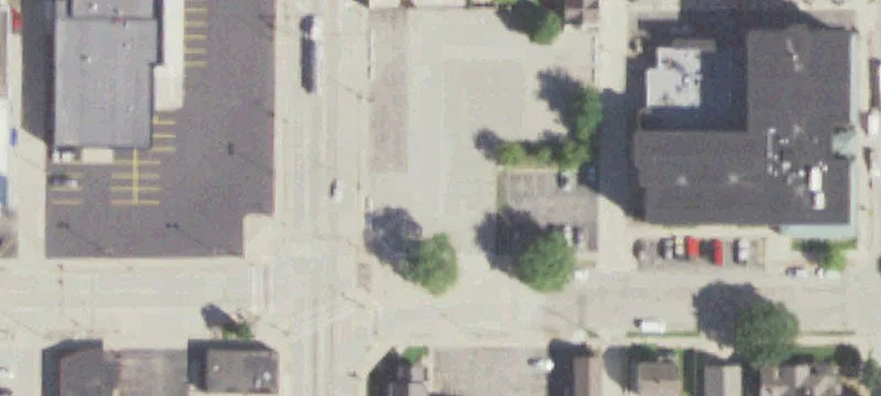 Downtown Corner Brick Retail Building