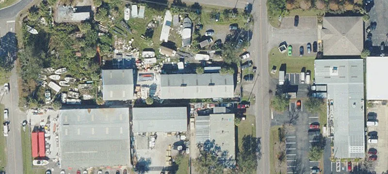 Industrial Outdoor Storage with Two Buildings