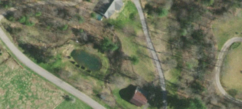 Farm Land with Barn and Creek