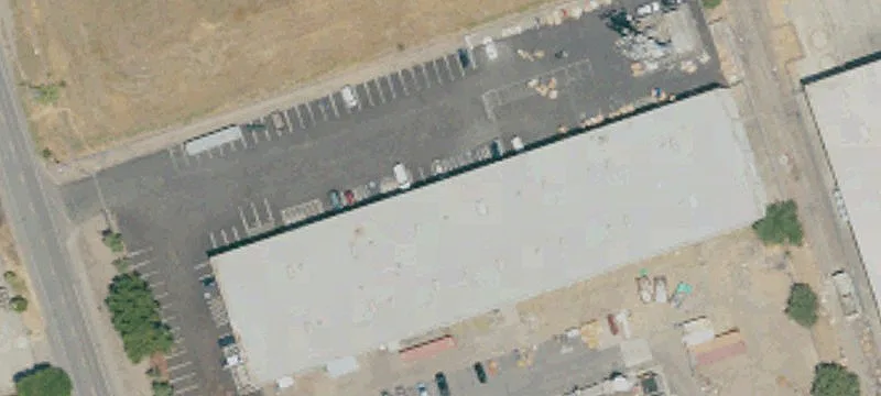 Warehouse with Fenced Yard and Rail Door