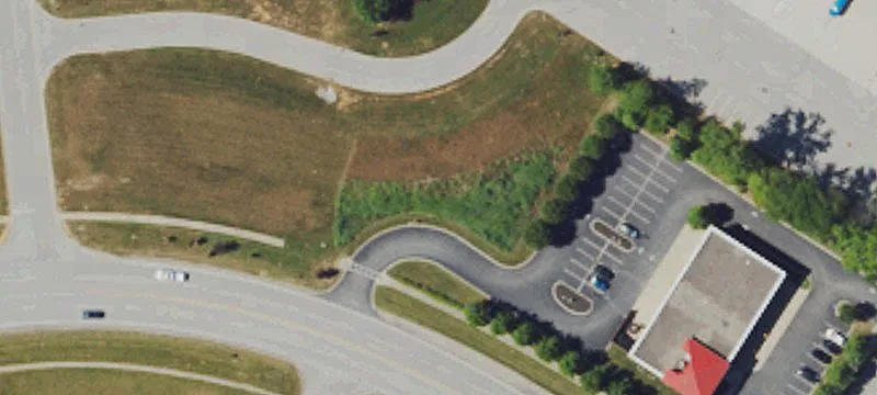 Paved Parking Lot with On-Site Lighting