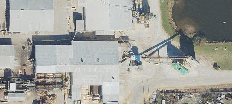 Industrial Sawmill with Rail Spur