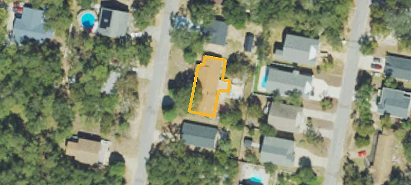 Wooded Residential Lot Near Beach
