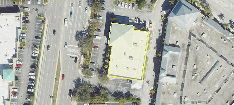 Retail Plaza with Open Parking