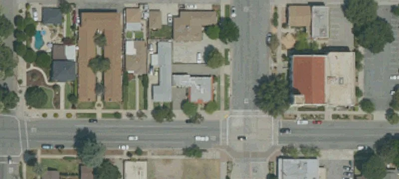 Single-Story Corner Commercial Building