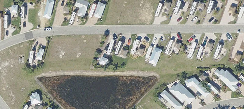 Paved RV Lot with Tiki Hut
