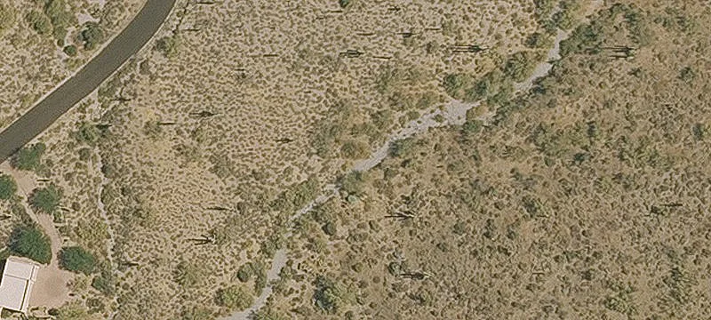 Guard-Gated Desert Building Site