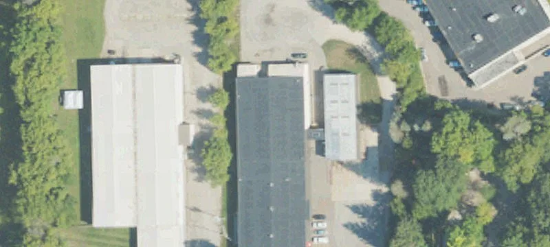 Fenced Yard Industrial Building