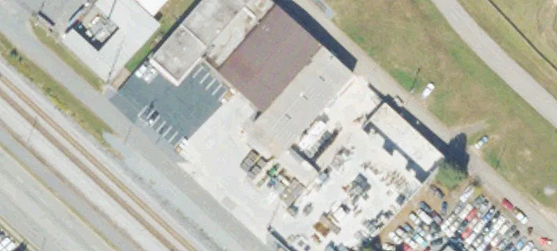 Heavy Industrial Warehouse with Crane