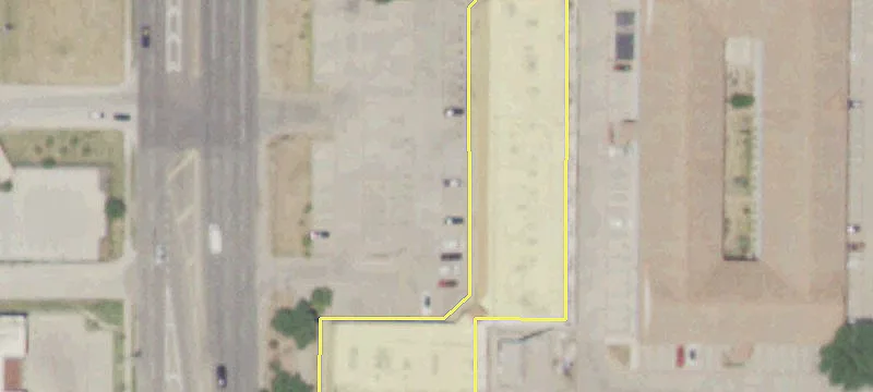 Visible Retail Strip Center