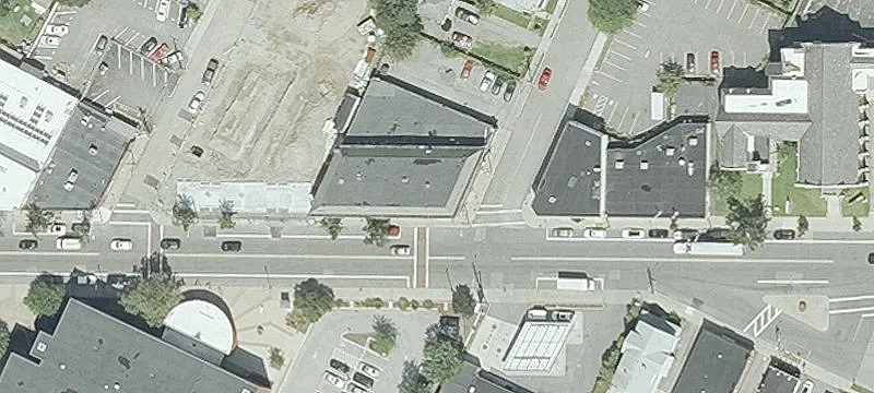 Two-Story Corner Mixed-Use Building