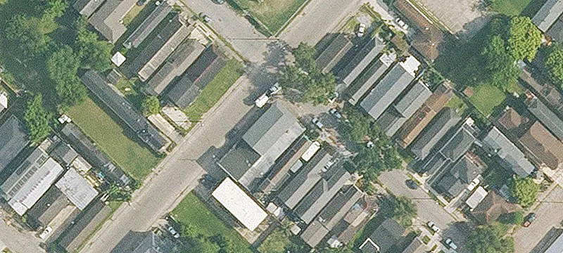Mixed-Use Brick Building with Attic