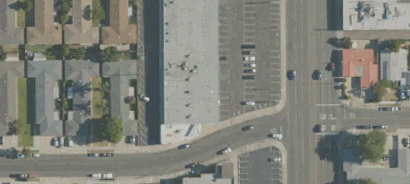 Retail Strip Mall with Pylon Signage