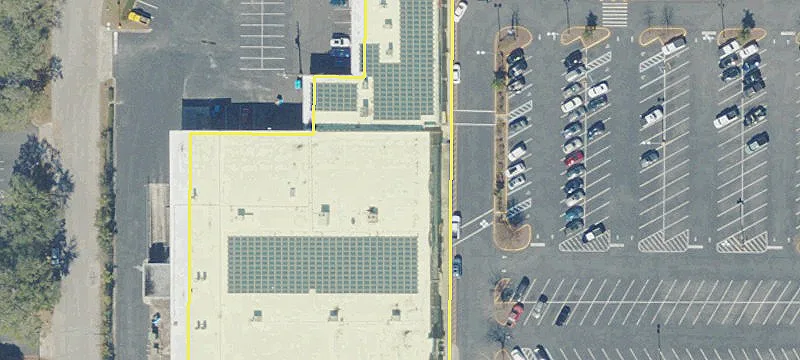 Shopping Center Retail Space with LED Lighting