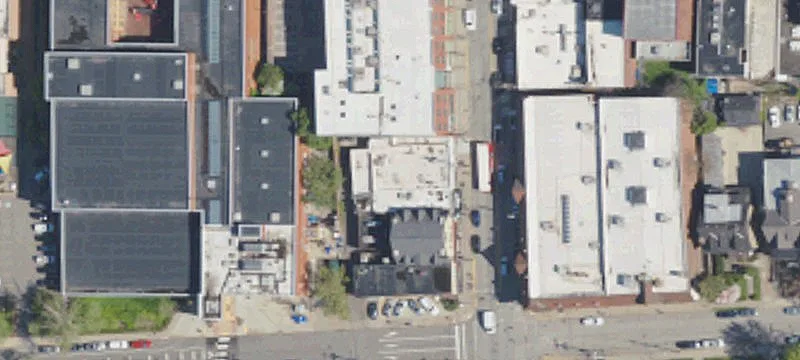 Modern Office Building with Rooftop Deck