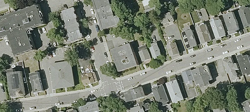 Brick Multifamily Building with Parking