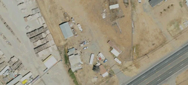 Fenced Contractor Yard with Wash Station