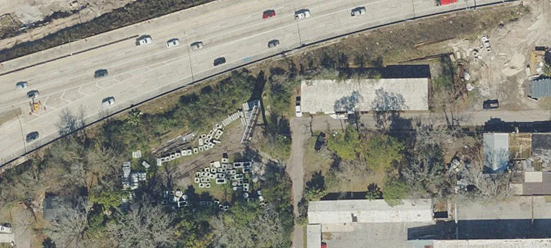 Secure Industrial Yard with Truck Port