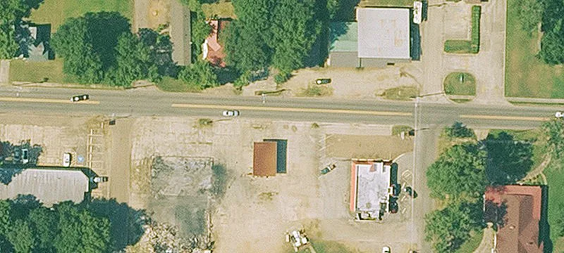 Corner Commercial Lot with Garage