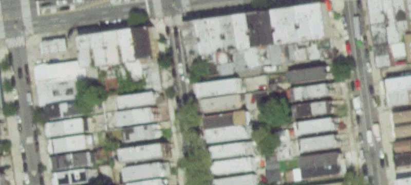 Brick Twin Multifamily Buildings