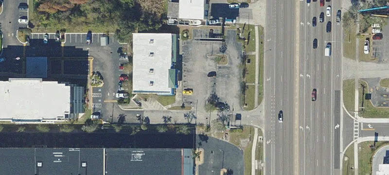 Signalized Corner Retail Building