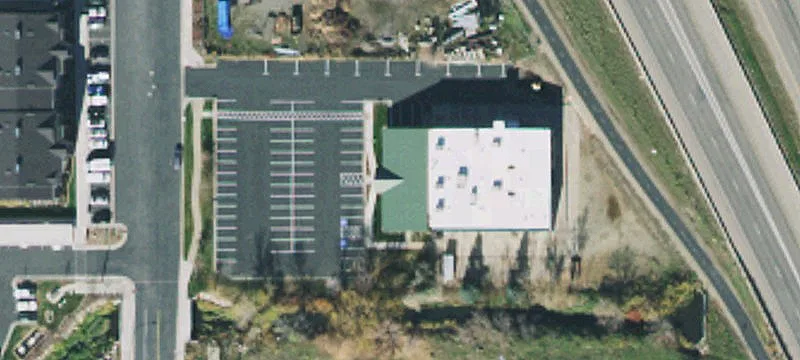 Modern Office Building with Parking