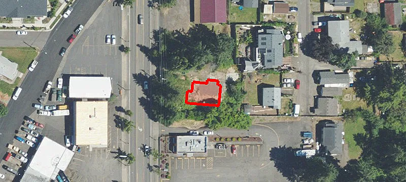 Zoned Commercial Land with Curb Cut