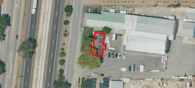 Industrial Yard with Gated Entrance